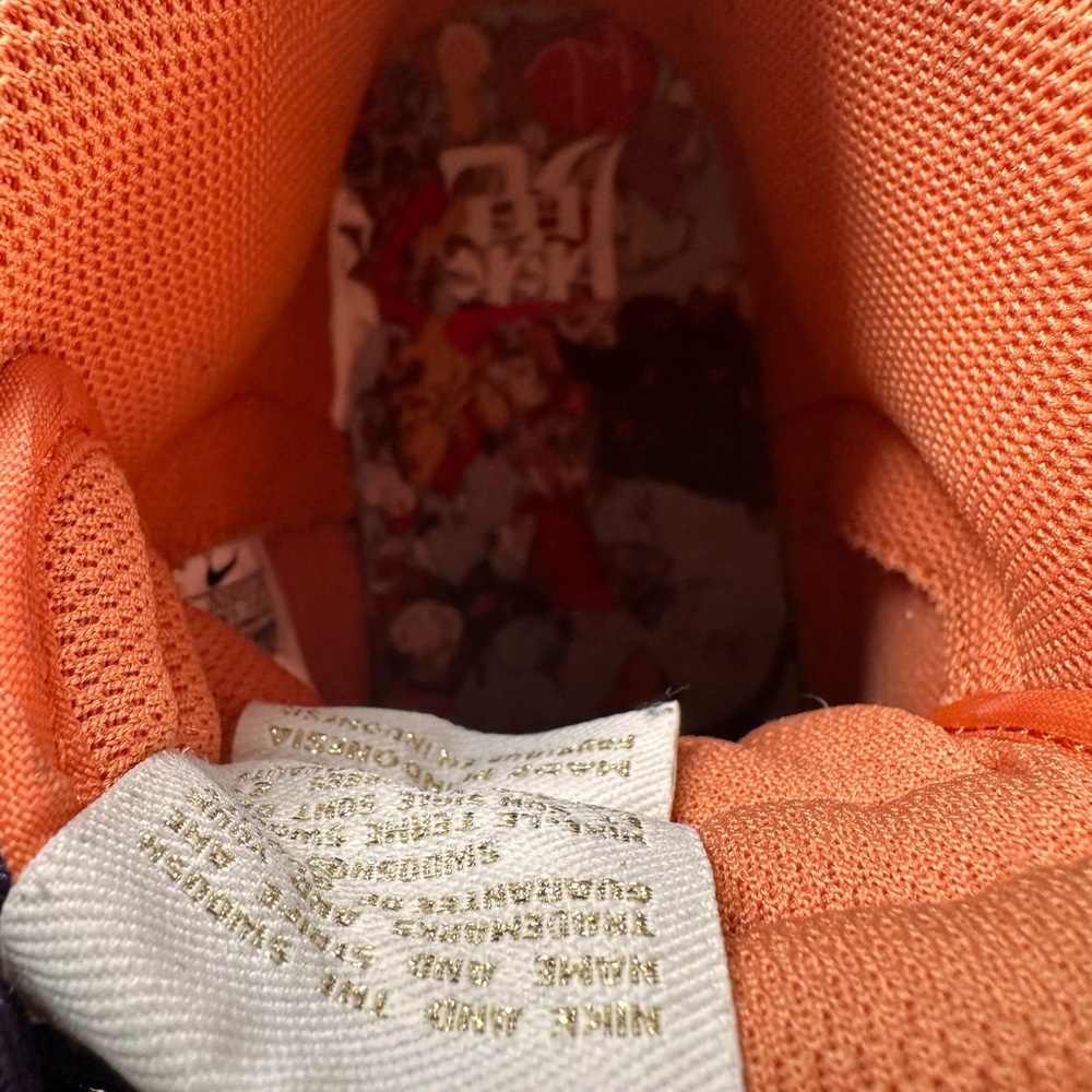 Nike Kids' Orange and Purple Sneakers - Picture 5 of 9